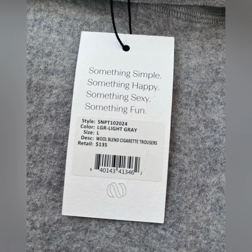 BRAND new Something Navy wool blend cigarette trouser - Picture 4 of 6